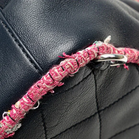 Auth Chanel Quilted Lambskin And Tweed #230522C22B - Picture 10 of 12